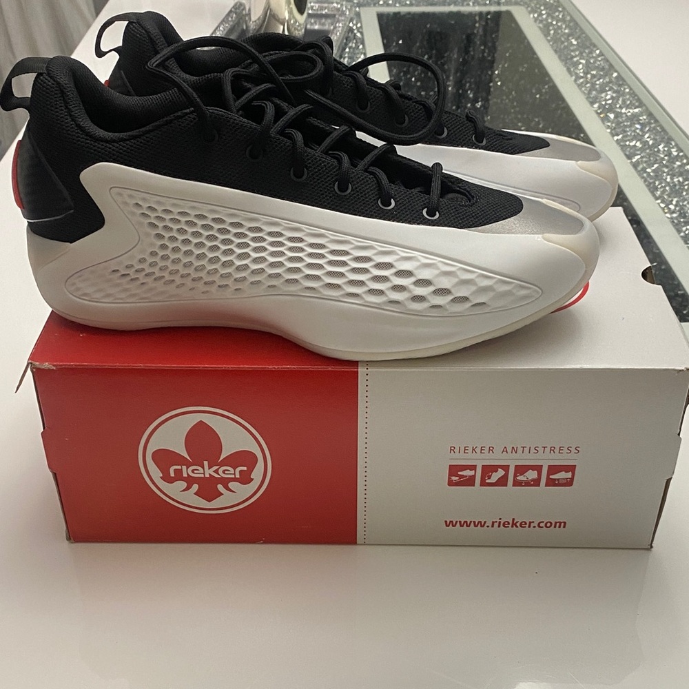 Rieker Black and white Athletic Shoes